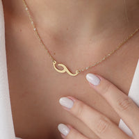 Colar com Pingente de Onda do Mar | Banhado a Ouro 18k