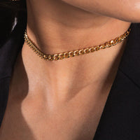 Choker Grumet Banhado a Ouro 18k | La Brilho - Estilo Elegance