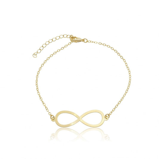 Pulseira Simbolo do Infinito | Banhada a Ouro 18k